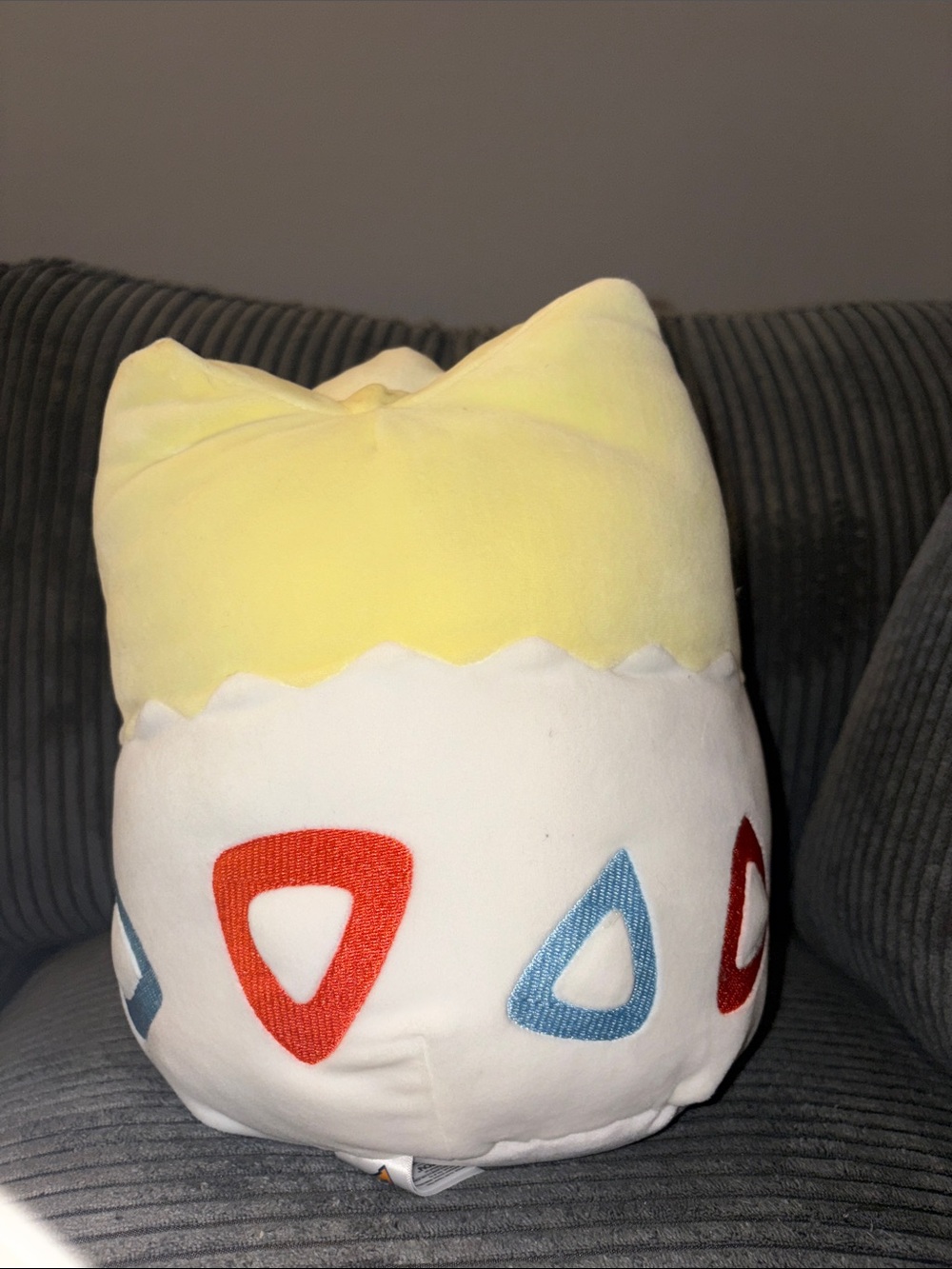 Pokemon Togepi Plush Pillow - Yellow & White with Red & Blue Accents - Picture 5 of 5